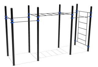Classic monkey bar, 5 pull-up bars & Swedish wall Classic monkey bar, 5 pull-up bars & Swedish wall